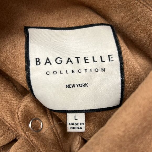 Bagatelle Collection Faux sueded Shirt Jacket Shacket NWT size Large - Picture 5 of 9